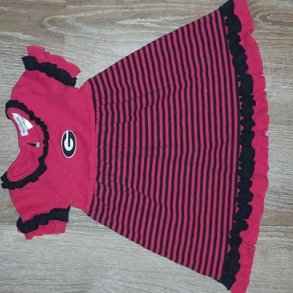 Sara collection cotton GA  Bulldog dress si,e 12 months